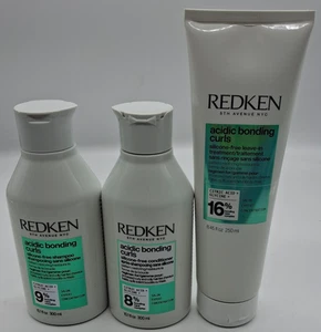 Redken Acidic Bonding Curls Shampoo, Conditioner and Leave-In Treatment Trio Set - Picture 1 of 3