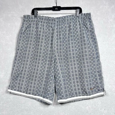 Pantalones Cortos De Colección Nike Andre Agassi Para Hombre Grandes Geométricos Negros Blancos Tenis Correr Foto 1 de 4