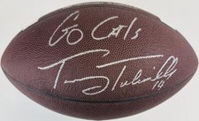 TOMMY TUBERVILLE SIGNED NFL FOOTBALL CINCINNATI BEARCATS AUBURN AUTOGRAPH COA K1
