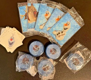 TARJETAS DE COLECCIONISTA DE DISNEY CONGELADAS TATUAJES TEMPORALES BOTÓN CON CLIP GRAN LOTE PROMOCIONAL  - Imagen 1 de 10
