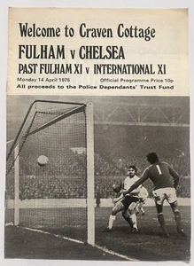 1974/75 FULHAM v CHELSEA POLICE DEPENDANTS' TRUST FUND MATCH 14/04/1975 - Picture 1 of 3