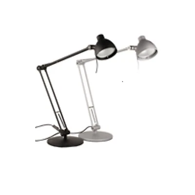 LUX BL3710 Livarno Halogen- Tischlampe Arbeitstischlampe in schwarz oder silber - Bild 1 von 2