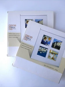 NEW Lot of 2 FETCO Collage Frames - Glass & Brushed Silver 9.5"x 9.5" - Picture 1 of 4