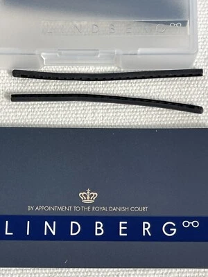 Authentic N.O.W Lindberg Temple Ear Covers Sleeves for Black Rubber Slot 1 Pair
