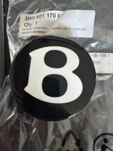 NEW Genuine Bentley Continental GT GTC Spur Centre Cap Hub Badge 3W0601170F - Picture 1 of 3