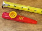 Vintage Mickey Mouse Plastic Kazoo From Walt Disney World Red Made Usa
