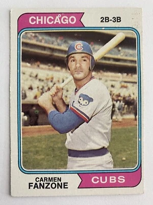 1974 Topps Baseball #484 Carmen Fanzone - Image 1 of 2