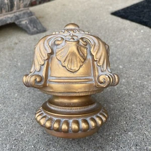 Vintage Rowley Alexa Stair Steps Finial Gold Wood Custom Decorative Hardware - Picture 1 of 10