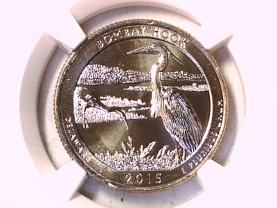 Bombay Hook NP 2015 P Washington Quarter NGC MS 67 4270019-020 - Image 1 of 3