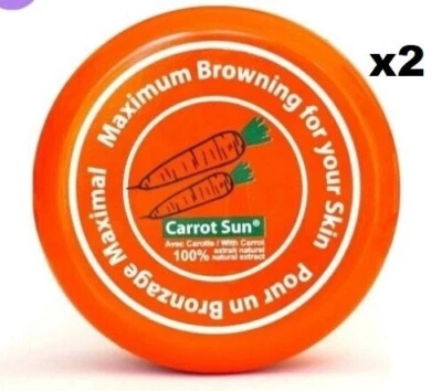 CARROT TAN 2x Carrot Sun Tanning Sun Cream Maximum Browning For Your Skin 350ML