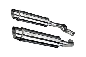 Honda CBR1000F Delkevic Slip On 14" Stainless Steel Round Muffler Exhaust 87-98 - Picture 1 of 2