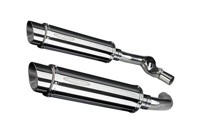 本田 CBR1000F Delkevic Slip On 14 英寸不锈钢圆形消声器排气 87-98  — 第 1/2 张图片