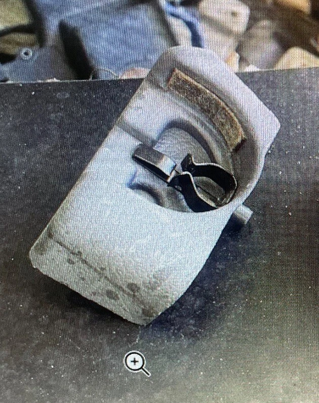 91-99  3000gt Dodge Stealth Rear Cargo Cover Holder Trim Shade Mount LH GREY - Image 1 of 1