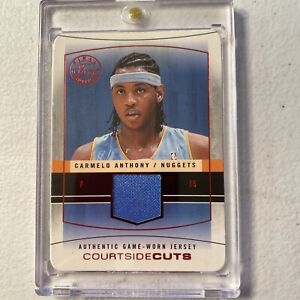2003 Carmelo Anthony  9/18 Flair Final Edition Courtside Cuts Rookie Card Jersey