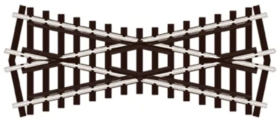 Peco SL93 OO Gauge Short Crossing (24° angle) - Image 1 of 2