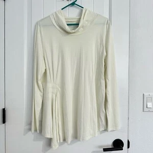 Soft Surroundings White Turtleneck Long Sleeves Top Sz XL - Picture 1 of 6