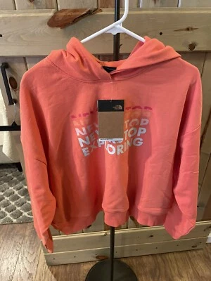 The North Face Women's Logo Play Hoodie, Emberglow Orange SIZE  XLARGE NWT - Image 1 of 4