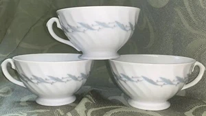 Mikasa Fine China Stafford #9308 Set 3 Tassen seltenes Muster Vintage - Bild 1 von 5