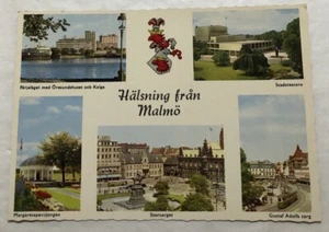 Cartolina multivista Halsning Fran Malmo, Svezia. (R2) - Foto 1 di 2