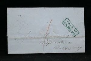 Irlanda: Coleraine 1844 copertina senza timbro, CD verde e scatola verde PAGATO - Foto 1 di 4
