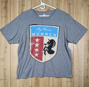 Piz Gloria MÜRREN T Shirt X Grey Organic Cotton Earth Positive James Bond Alps - Picture 1 of 7