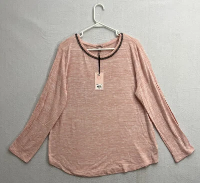 Nuevo con etiquetas Suéter Juicy Couture Para Mujer Grande Rosa Con Cuentas Diseñador Hombro Frío Foto 1 de 4