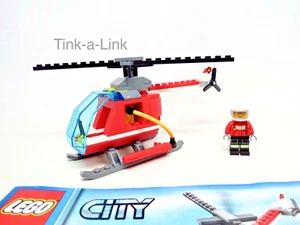 Lego 60004 City Hubschrauber, nur Minifiguren & Anleitung siehe Beschreibung Feuerwache - Bild 1 von 4