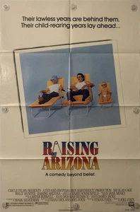 RAISING ARIZONA Original One Sheet Movie Poster - 1987 - NICOLAS CAGE - Picture 1 of 9