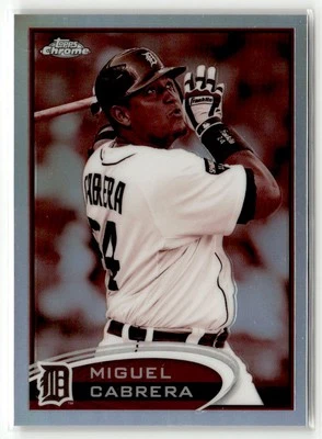 2012 Topps Chrome #130 Miguel Cabrera Sepia Refractors #/75 - Image 1 of 2