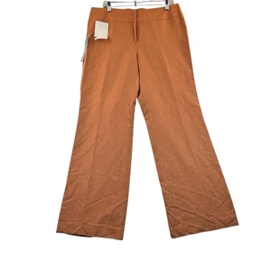 Classiques Entier Damenhose Größe 14 weites Bein Leinenmischung orange neu aus altem Lagerbestand - Bild 1 von 14