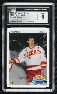 1990-91 Upper Deck Young Guns Pavel Bure #526 CGC 9 Mint Rookie RC HOF - Picture 1 of 3