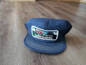 COLLECTIBLE BLUE PHILLIPS 66 FARM LUBRICATIONS ADJUSTABLE TRUCKER BASEBALL CAP - Picture 1 of 2