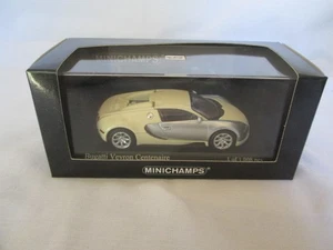 1/43 Minichamps Bugatti Veyron Centenaire 2009 Chrome Beige 400 110854 MIB - Picture 1 of 7