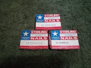 Vintage Sterling Nägel American Made Konvolut 3 Boxen mit Nägeln Top Zustand - Bild 1 von 9