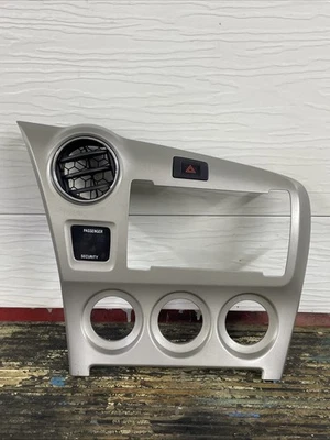 09-13 Toyota Matrix Pontiac Vibe tablero central radio bisel moldura plateada OEM LEER Foto 1 de 4