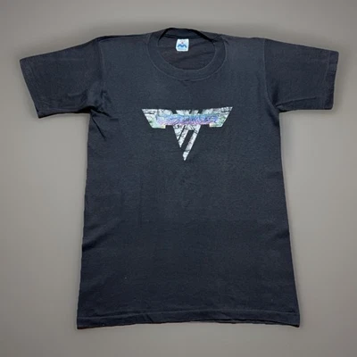 Camiseta vintage años 70 80 Van Halen Rock Band planchada puntada única talla mediana Foto 1 de 4