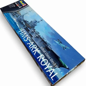 2017 Revell Tribal Class Destroyer + HMS Ark Royal 1:720 Scale Kit #05149 Sealed - Picture 1 of 10