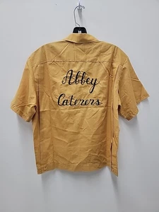 Vintage 1960s Hilton Button Up Chain Stitch Mens Medium 15/15 5 - Picture 1 of 6