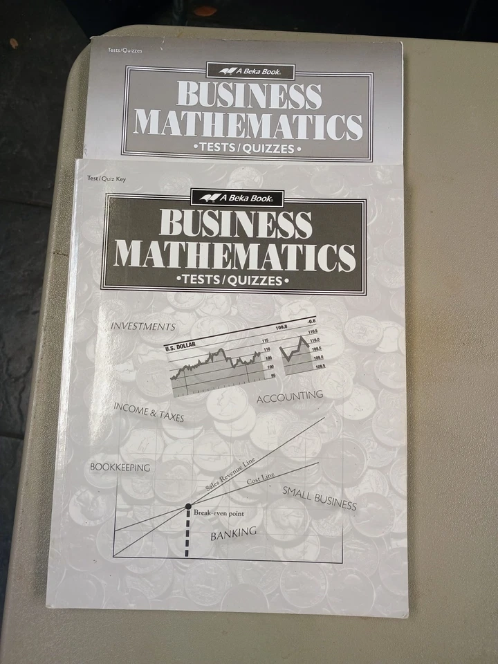 Abeka Business Mathematics Texts/Quizzes *(AND)* Key -(2 BOOKS!!) - Image 1 of 1