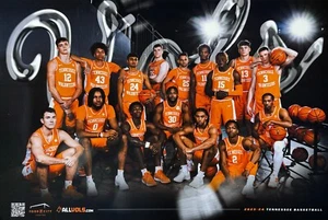 2023-24 University of Tennessee Volunteers Men's Basketball Schedule Poster Vols - Picture 1 of 1