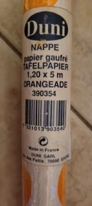 Duni TAFELPAPIER 4'x16' HVY DUTY ROLL of WASHABLE EMBOSSED TABLECLOTH~FRANCE $32 - Picture 1 of 4