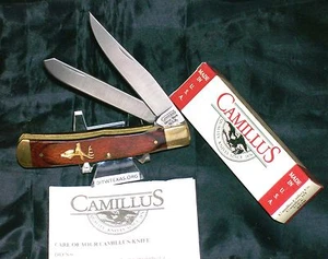 Camillus #8 Knife Golden Buck W/Brass Bolsters 1989 Original Packaging & Papers - Picture 1 of 12