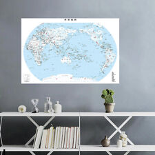 5x3ft 7x5ft Standard World Map Wall Background Prints Office Decoration