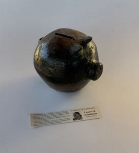 LOUISE ROSE GOODMAN NAVAJO POTTERY PIG PIGGY BANK EFFIGY POT NATIVE AMERICAN VTG - Picture 1 of 12