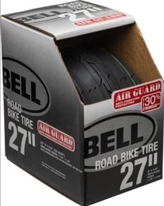 Bell BIKE TIRE 27” X 1.25” Black Bicycle Wheel Fits 1-1/4 - 1-3/8" Rubber 1pk - Picture 1 of 1