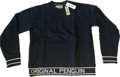 Moletom An Original Penguin Pullover Masculino Tamanho P Azul - Imagem 1 de 4