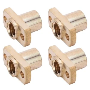 4Pcs Trapezoidal Nut T8 Brass H Flange Hardware Fasteners 3D Printer Accessories - Picture 1 of 12