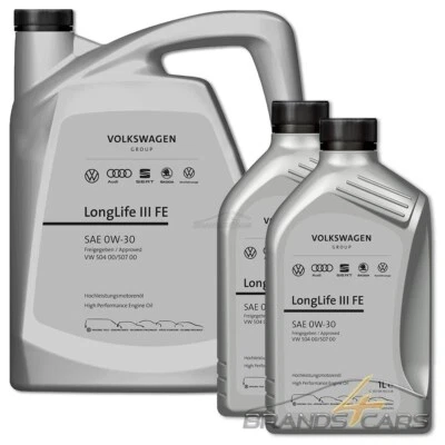 7 L VW ORIGINAL AUDI SKODA ÖL LONGLIFE III 3 0W-30 MOTORÖL NACHFOLGER 5W-30 5003 - Bild 1 von 3