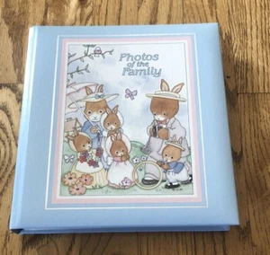 Vintage Gibson Libromount Photo Album Bunny Family Baby Collection 8 x 8 in. - Picture 1 of 11