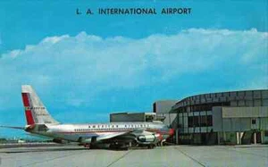 Cartolina "American Airlines Aircraft at The Los Angeles California Airport" - Foto 1 di 2